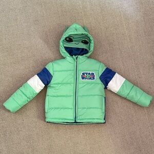 Star Wars Mint Green and Blue Kids Puffer Jacket